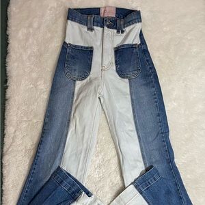 Revice sunset bell bottom denim jeans